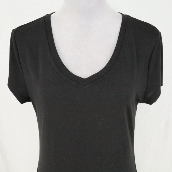 Marc New York Dress Womens Medium Black Stretch Knit T-shirt Casual Pullover - Picture 7 of 14
